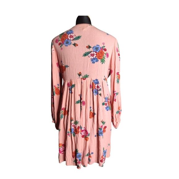 Matilda Jane Dress Womens Small Pink Floral Babydoll Mini Lets Go Out - Picture 4 of 11